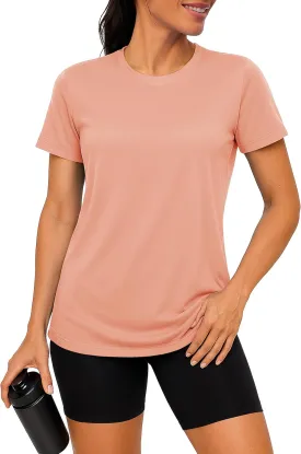 TACVASEN Short Sleeve Shirts for Women Athletic Workout Tops UPF 50  Sun Protection Quick Dry Running T-Shirts