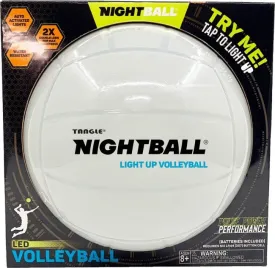 Tangle® NightBall® Volleyball - White