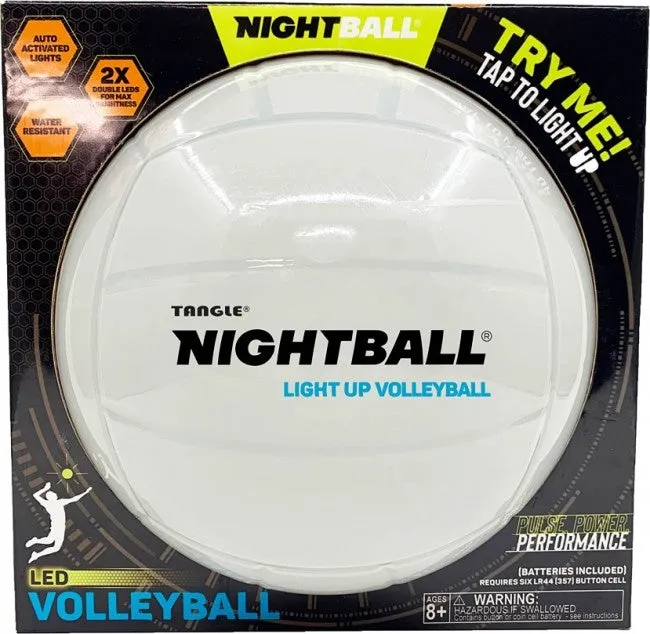 Tangle® NightBall® Volleyball - White