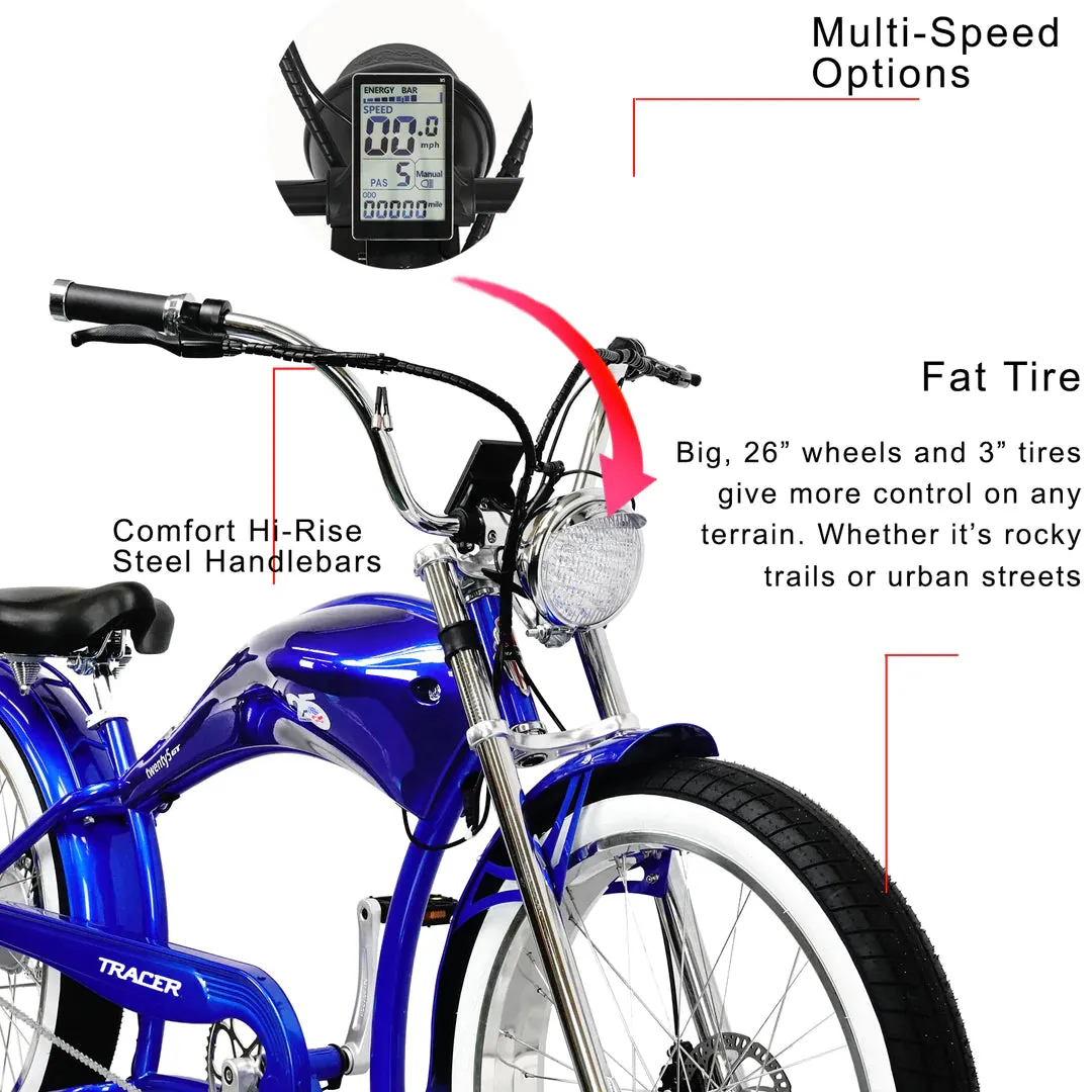 Tracer Twenty5 GT 500W 26" Electric Chopper Bike 500W