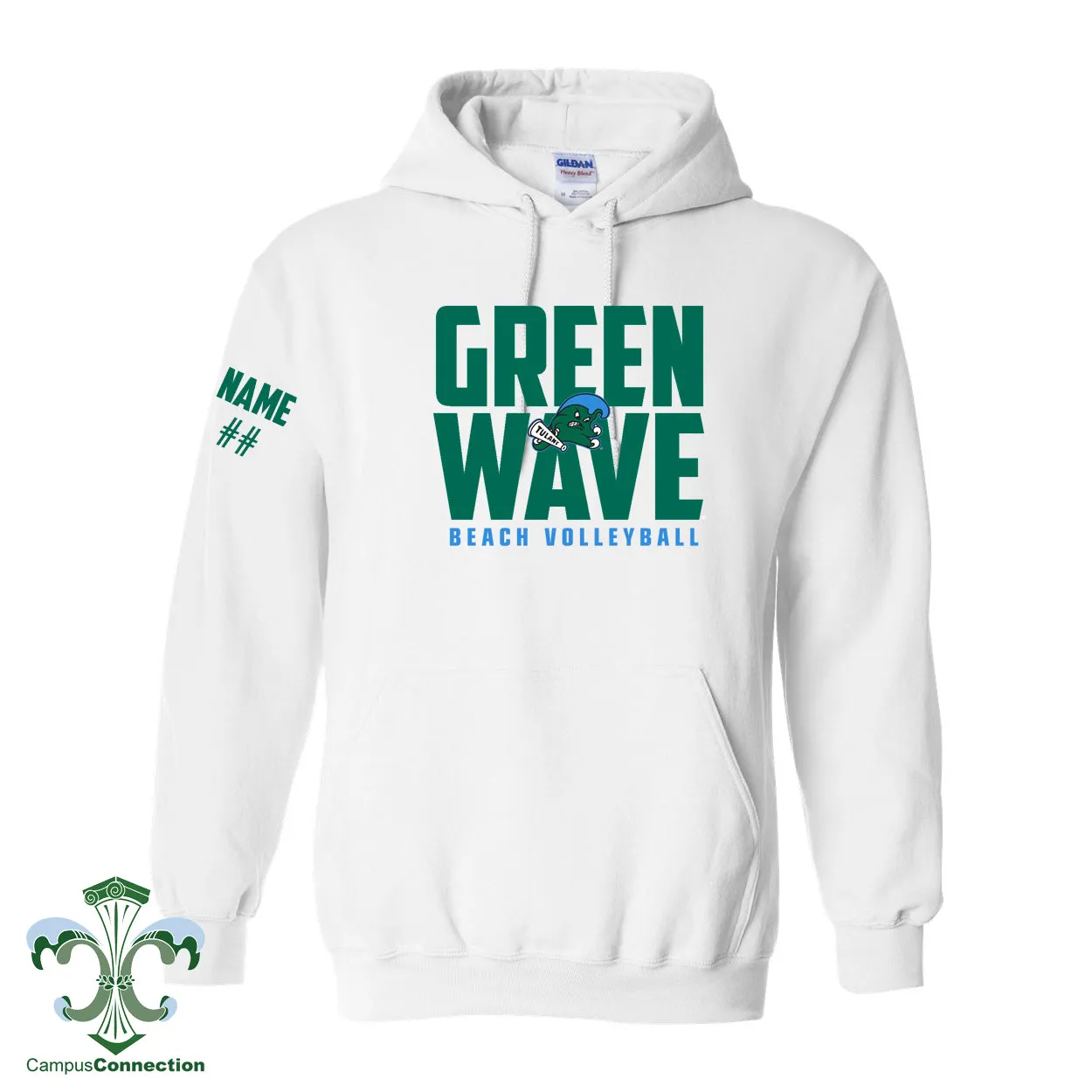 Tulane Beach Volleyball Hooded Sweatshirt