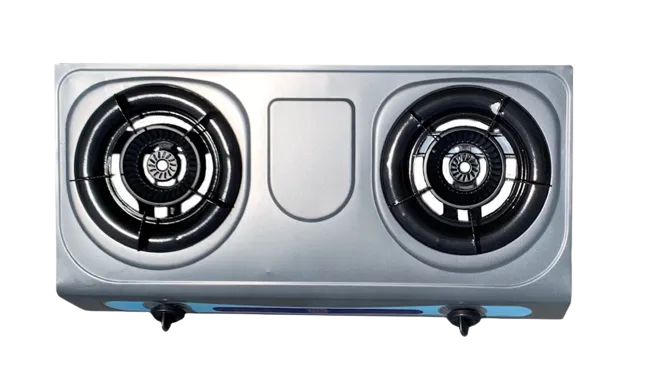 Two head gas burner with stand / Quemador de gas de dos cabezas con soporte